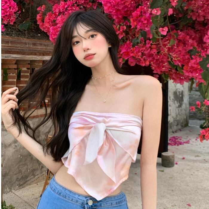 サマースタイルリボントップス 夏物 ドラファッションホール96220596978