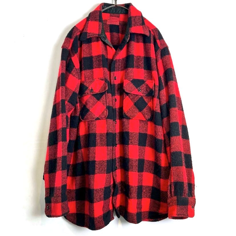 Sears] Vintage Buffalo Check Wool Shirt [1970s-] Vintage