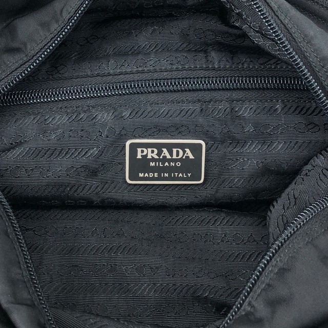 PRADA プラダ ハンドバッグ ブラック トライアングルロゴ ナイロン トートバッグ vintage ヴィンテージ オールド ij43tr
