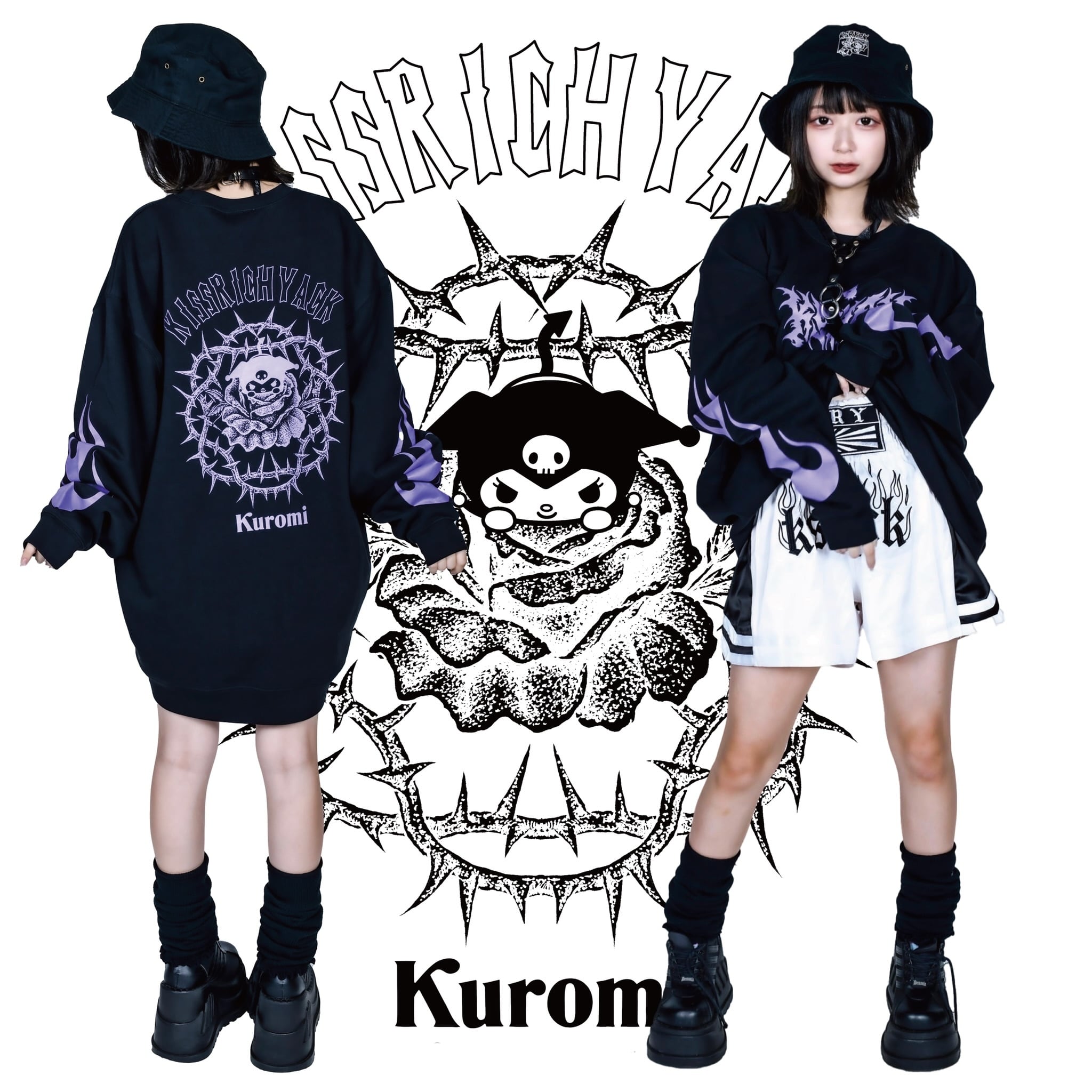 新品 KRY clothing FIREROSE パーカー クロミ kuromi