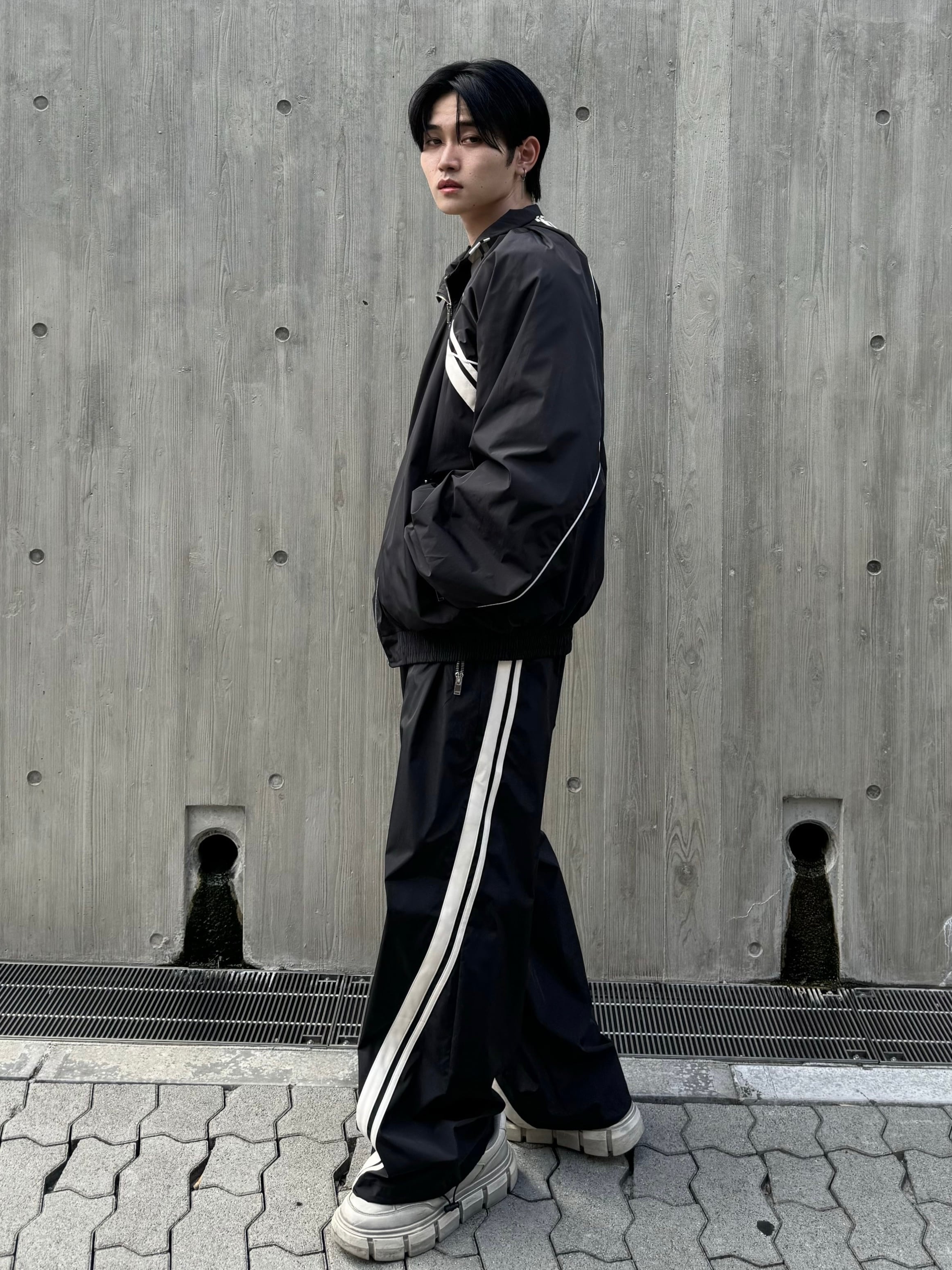 ALUDE SELECT】jersey zip set up(2color) | 【ALUDE】韓国メンズ 