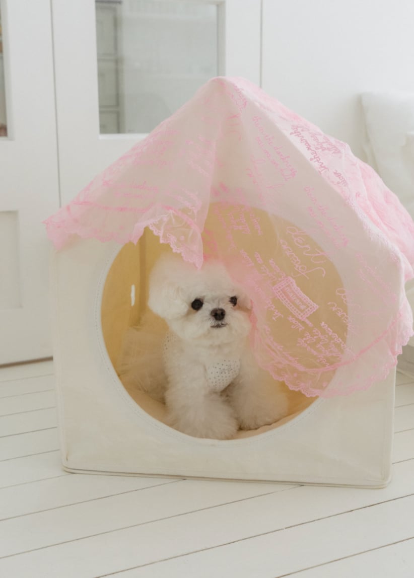 予約【malrang】See Through Popcorn Blanket (pink)