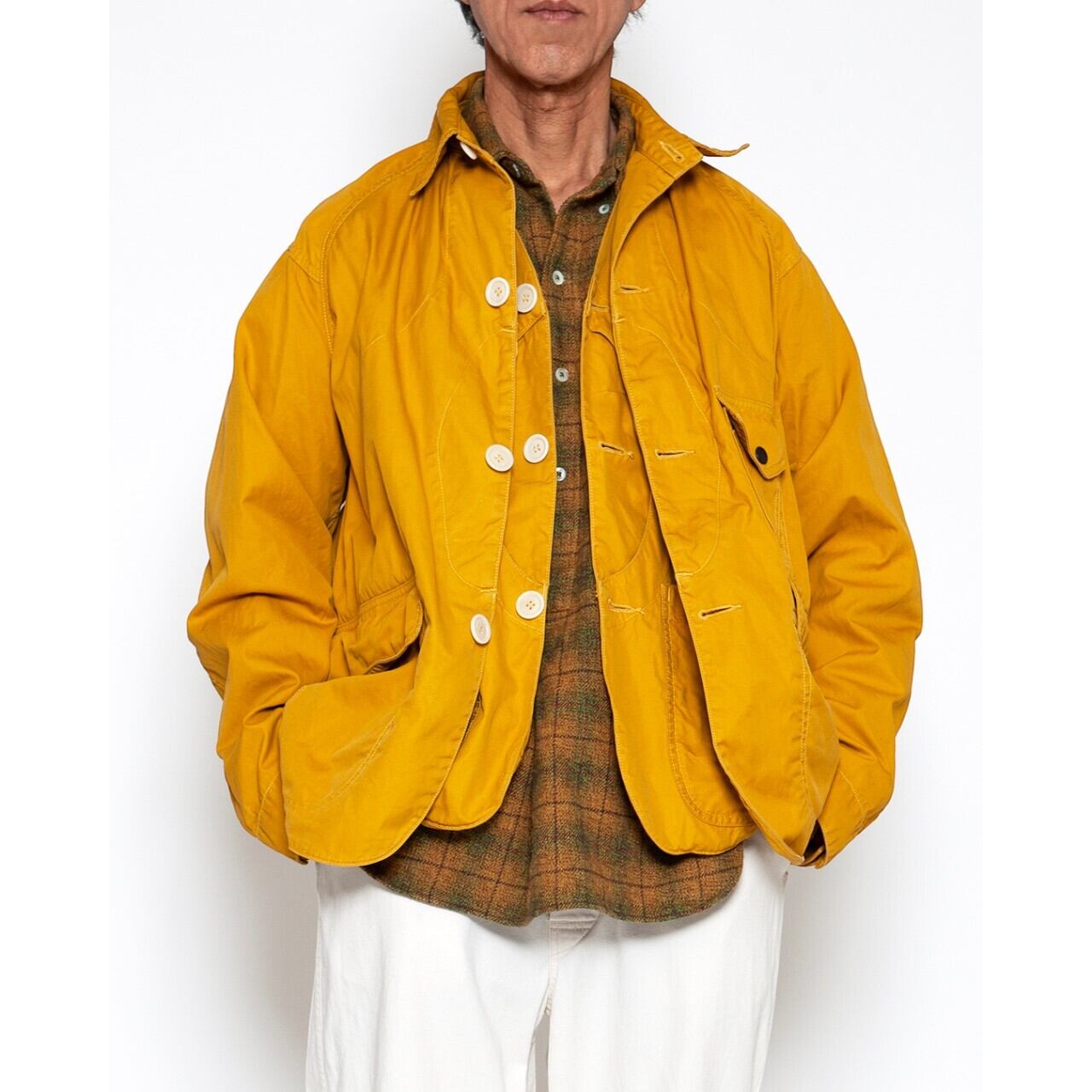 THE CORONA UTILITY / GAME JACKET COMBED YARN GABARDINE w/BIO-WASH