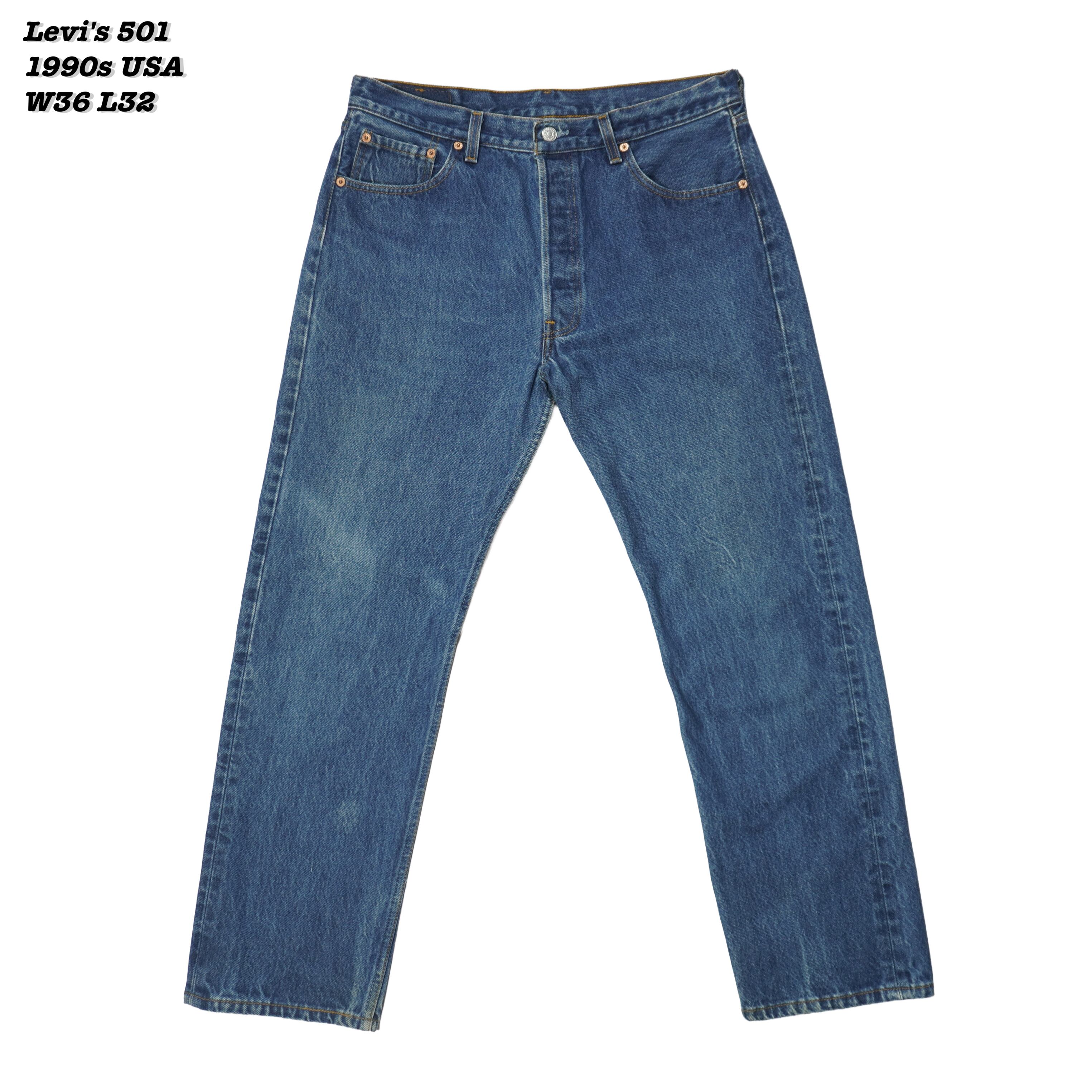 USA製 Levi’s 501 W36 L32 デニム Levi's 501 Denim Pants USA 1990s W36 L32 LS25102 | Loki Vintage&Used