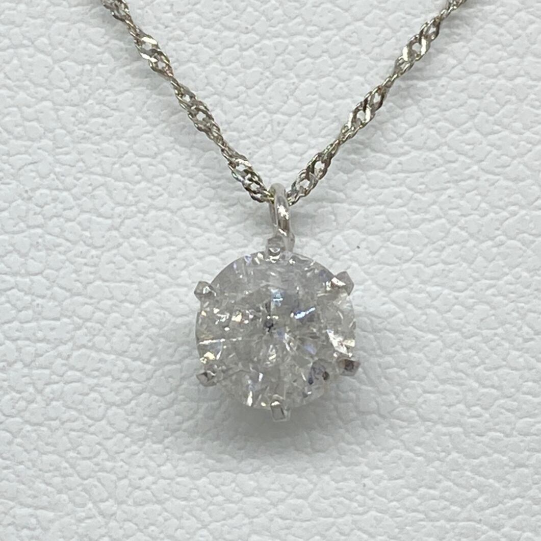 美品】純プラチナ Pt999 ダイヤ0.6ct ✨輝きネックレス | Over Time