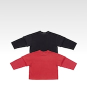 【取寄】OUR ワッフルレイヤードTシャツ|秋服|韓国子供服|26/AT
