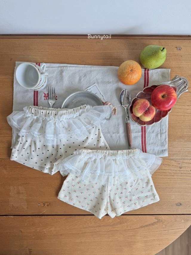 【取寄】bunnytail｜cherry heart pants｜チェリーハートパンツ｜S-XXL｜kids｜26 summer 2nd