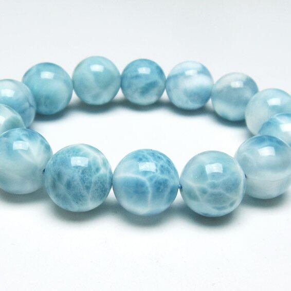 ラリマー ブレスレット 16mm 一点物 111-38062