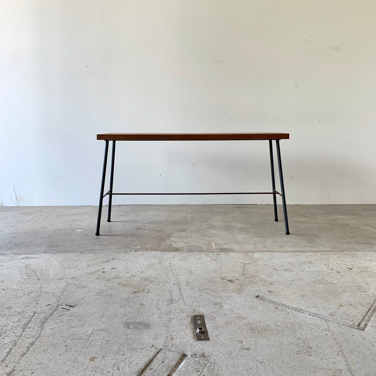 横長のスツール　サイドテーブル　古家具　0490