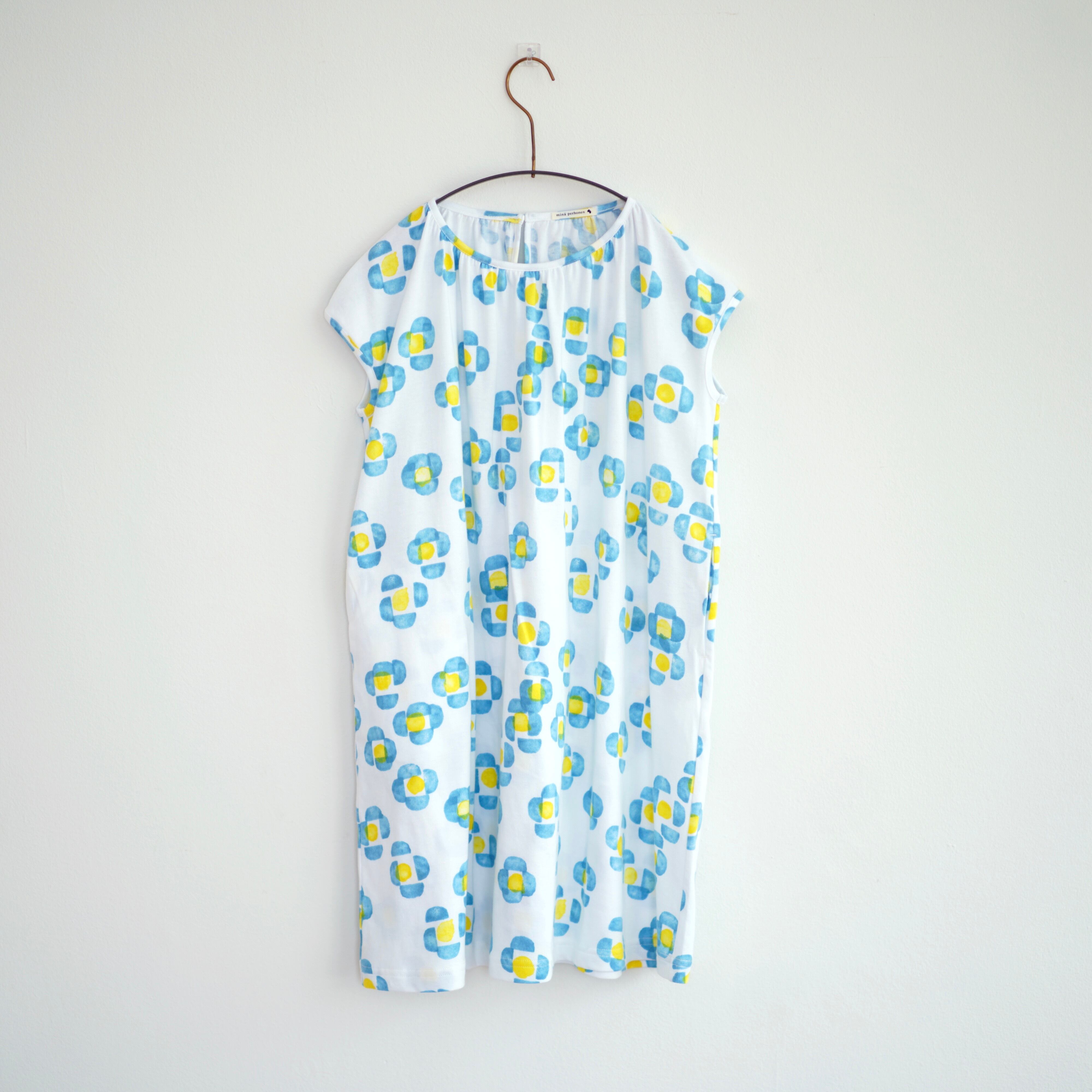 〈 mina perhonen 〉 / flower mist / ワンピース / ABS8277P / white / 90?100cm