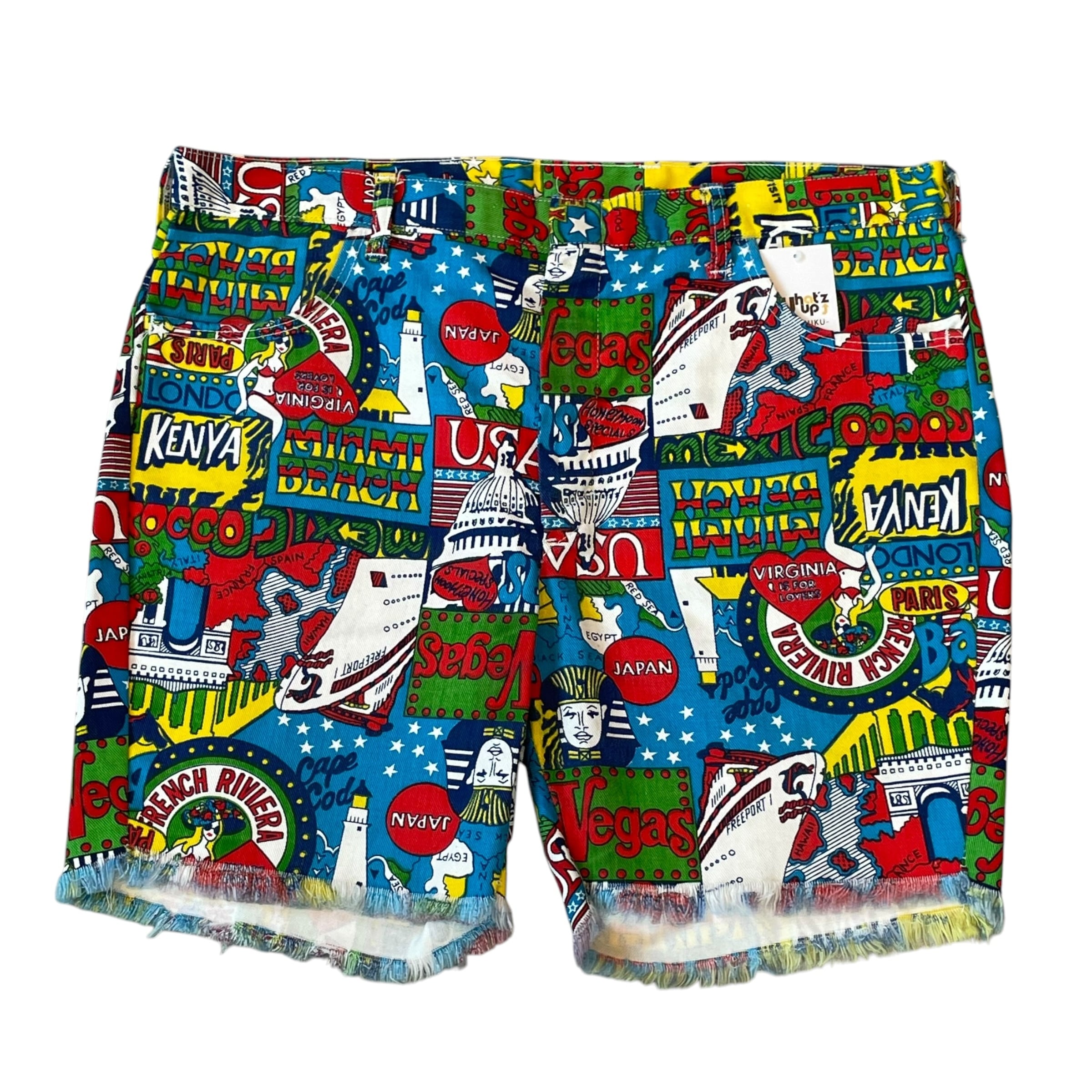 1970s Unknown All over print shorts