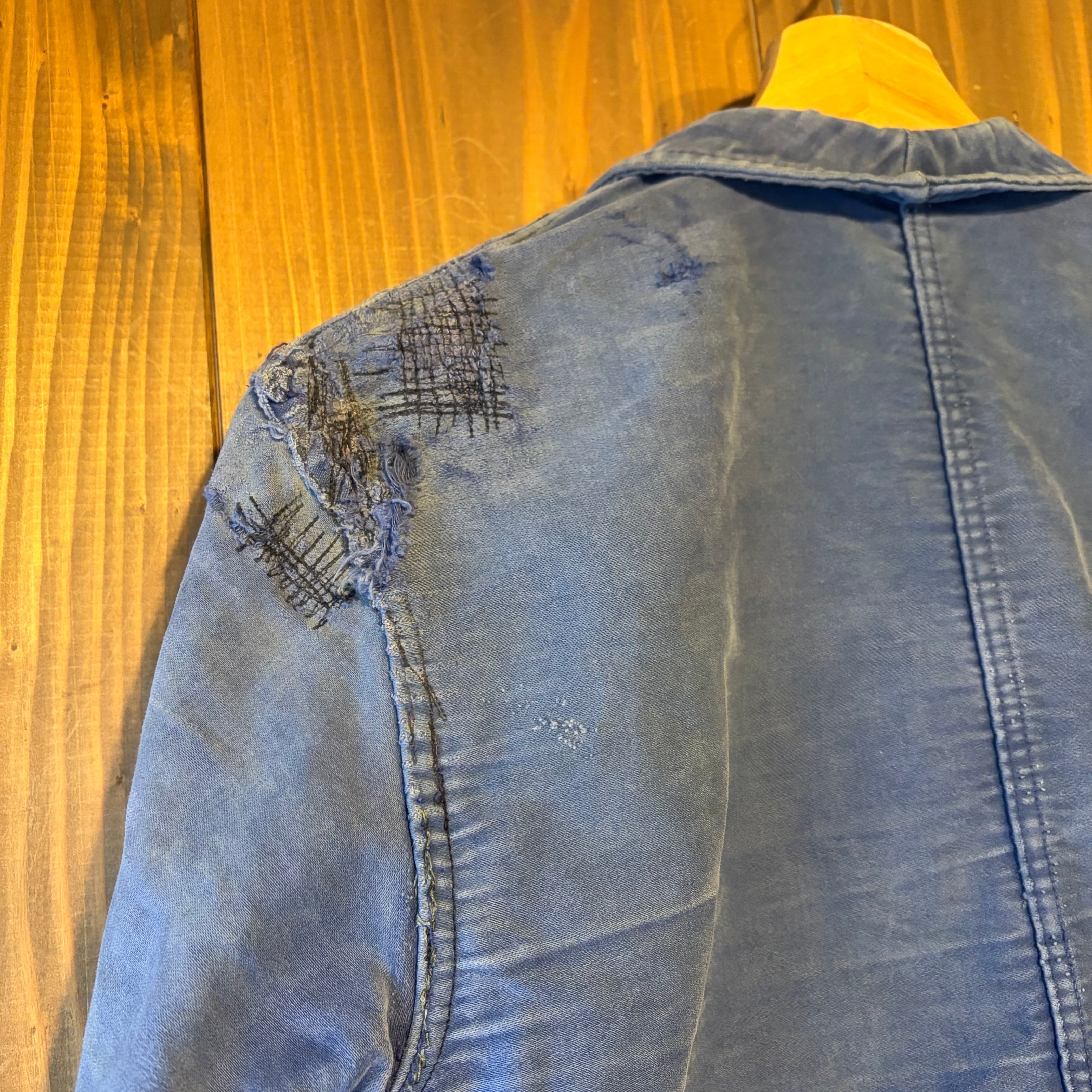 50s モールスキン ワークジャケット 襤褸 ユーロ ヴィンテージ