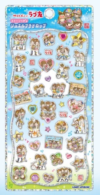 Tokimeki Memorial キャラクターシールセット 送料無料 ジュエルプチドロップステッカー kmo_228924_228925 プチ