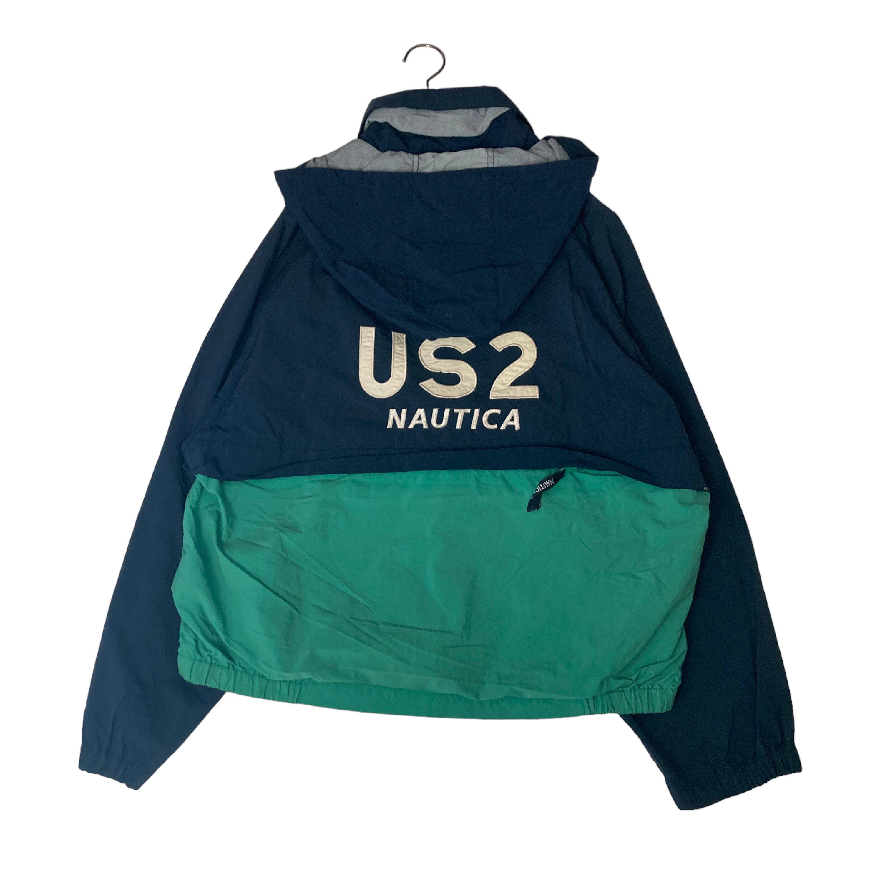 ラグランスリーブ】NAUTICA ナイロンジャケット M | 古着屋OLDGREEN