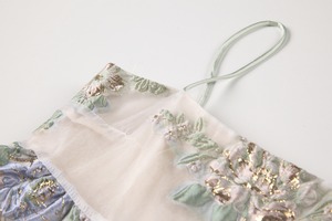 Flower embroidery tutu skirt