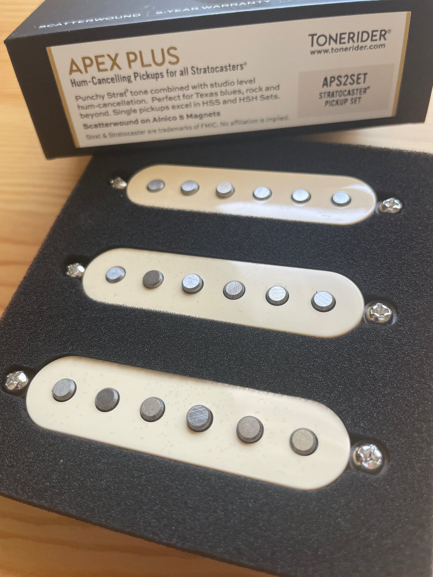 TONERIDER Apex Classic ストラト ノイズレス ピックアップ セット