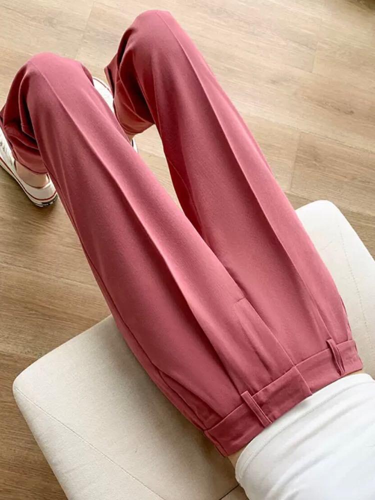 ハイウェストカラースラックス テーパード おしゃれ カラー オフィス オケージョン カジュアル きれいめ 美脚 大きいサイズ 韓国 CH8665