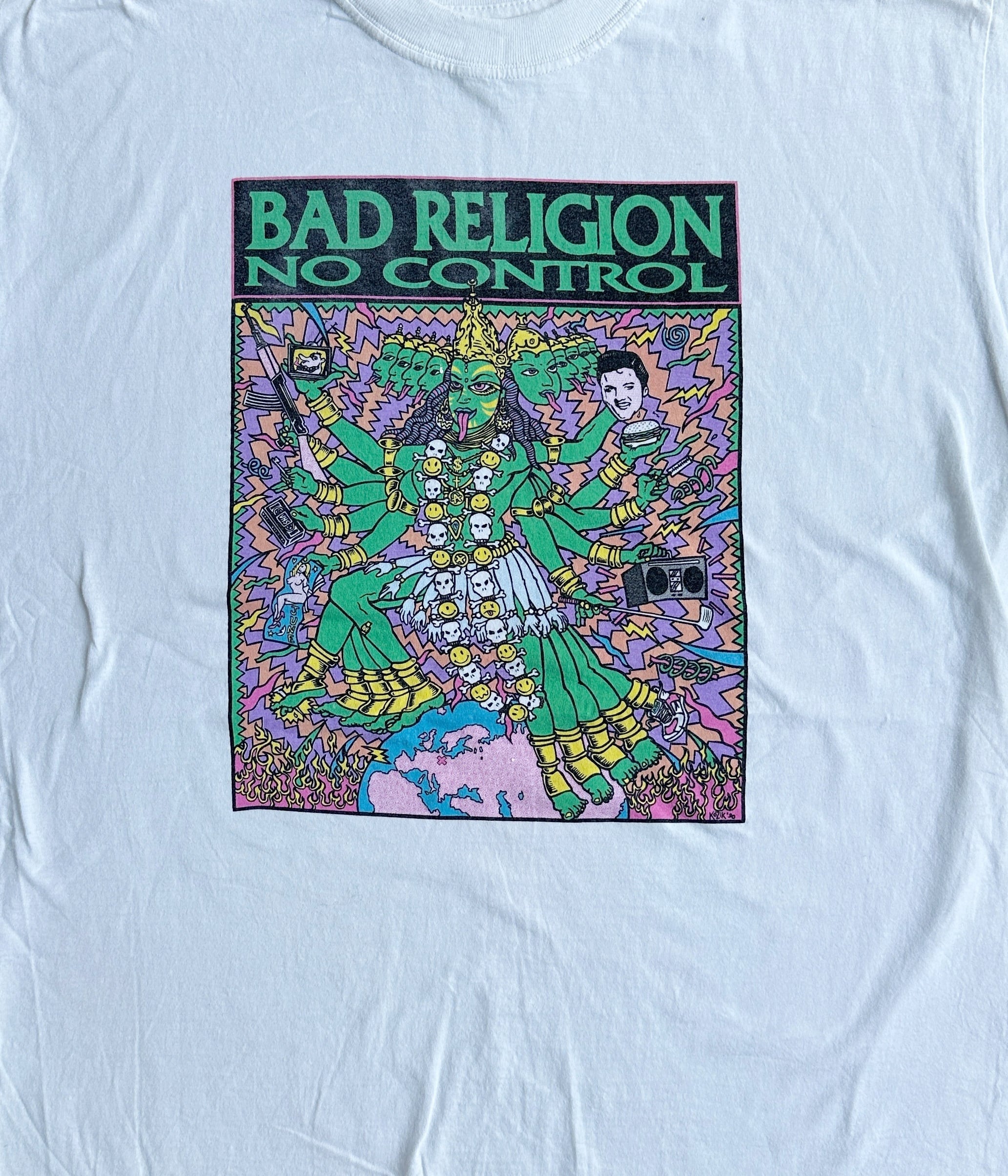 Vintage 90s XL Rock band T-shirt -BAD RELIGION- | BEGGARS BANQUET 