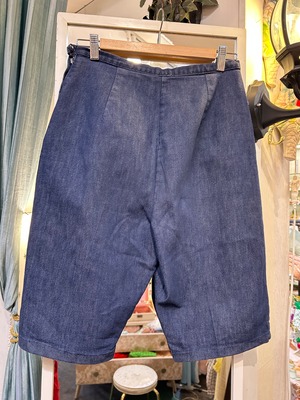 60's  denim short pants