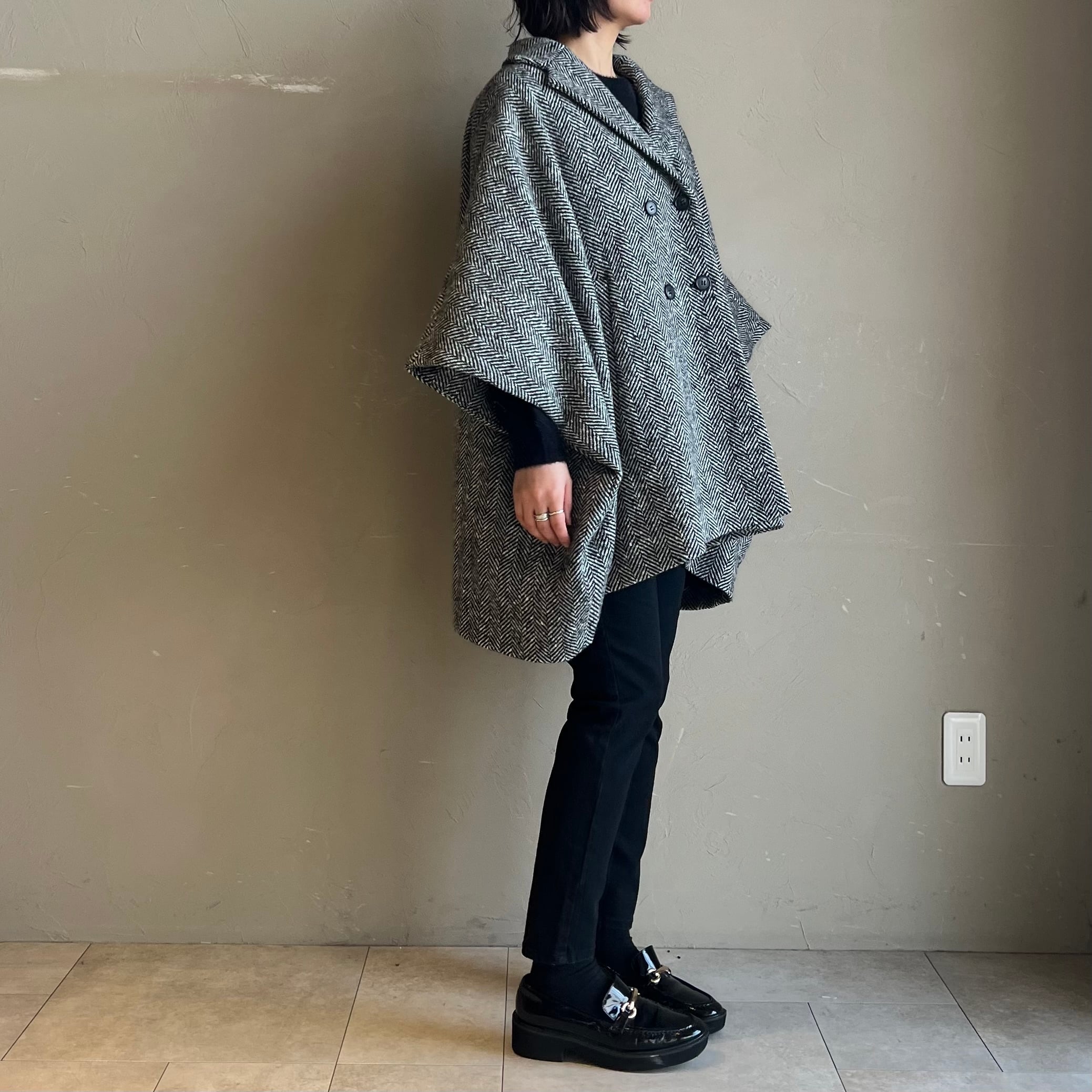 CYNICAL 】ヘリンボーンポンチョコート | valance 福井｜レディース