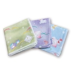 ガーゼハンカチ いきもの3枚セット 日本製