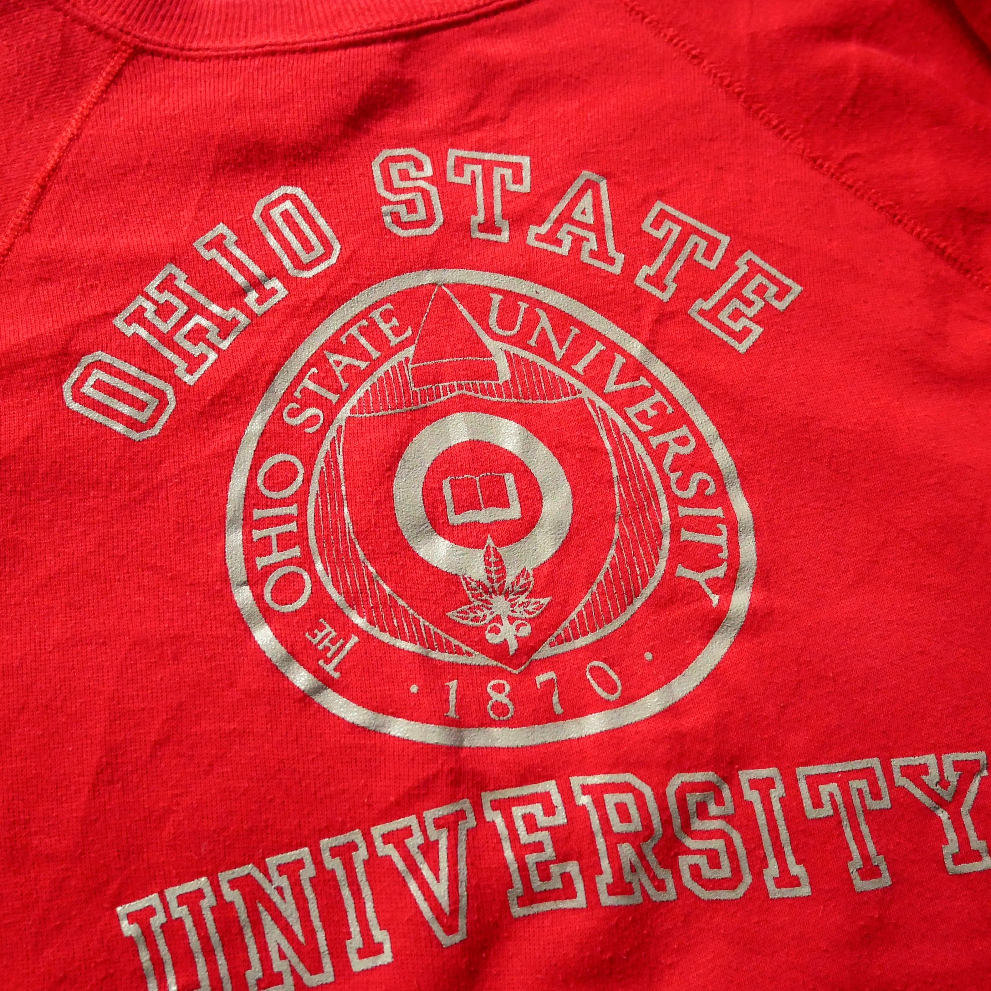 80s vintage madein USA red college sweat 80年代 ヴィンテージ