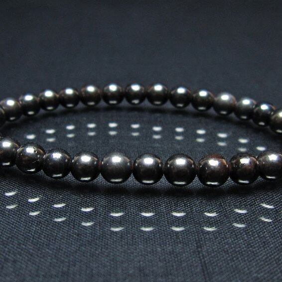 スギライト ブレスレット 6mm ブラックスギライト ブレス 一点物 メール便可 [M便 1/10] 111-45489