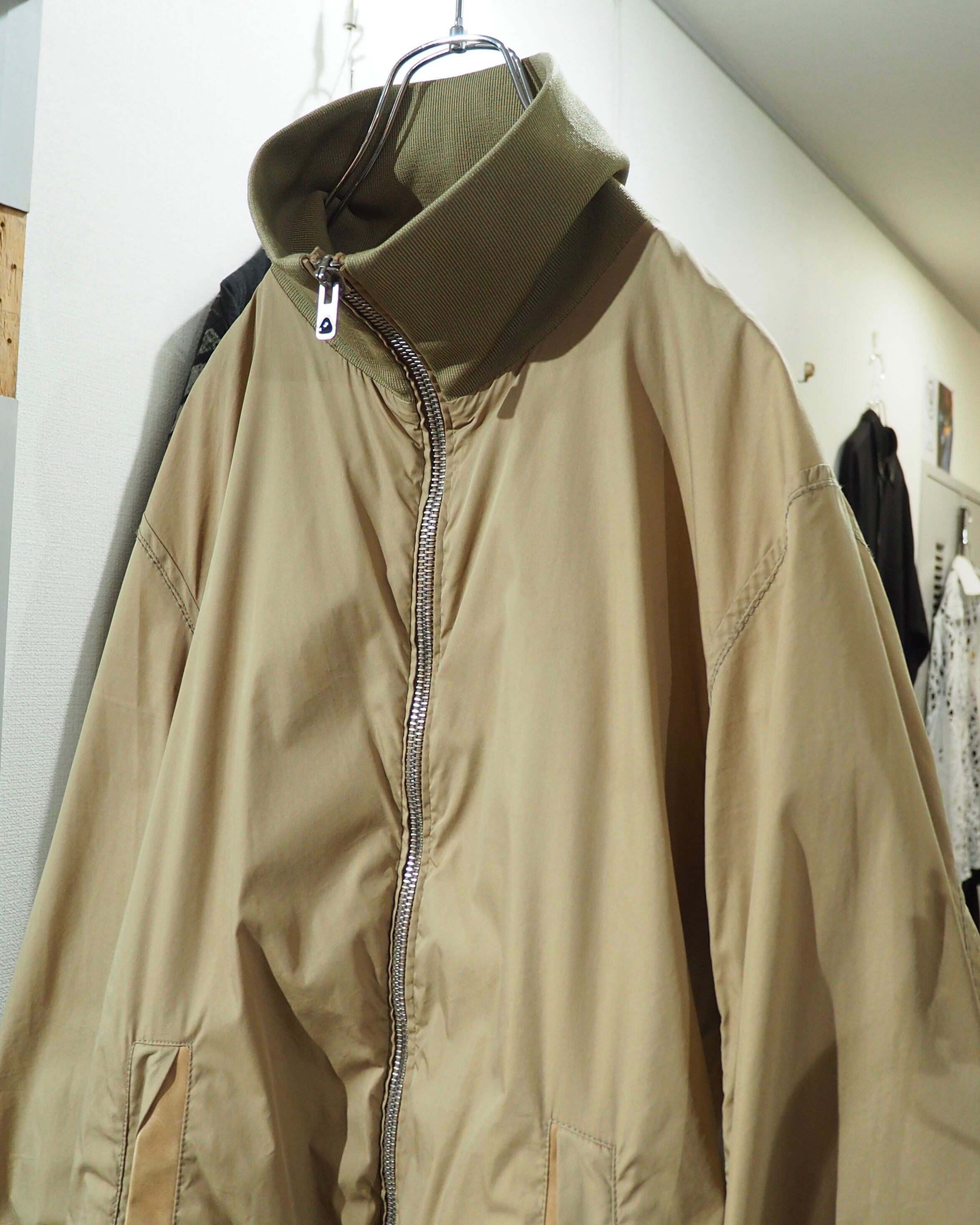 " DIESEL BLACK GOLD " Different materials Switching High neck Track jacket (Made in Italy)
