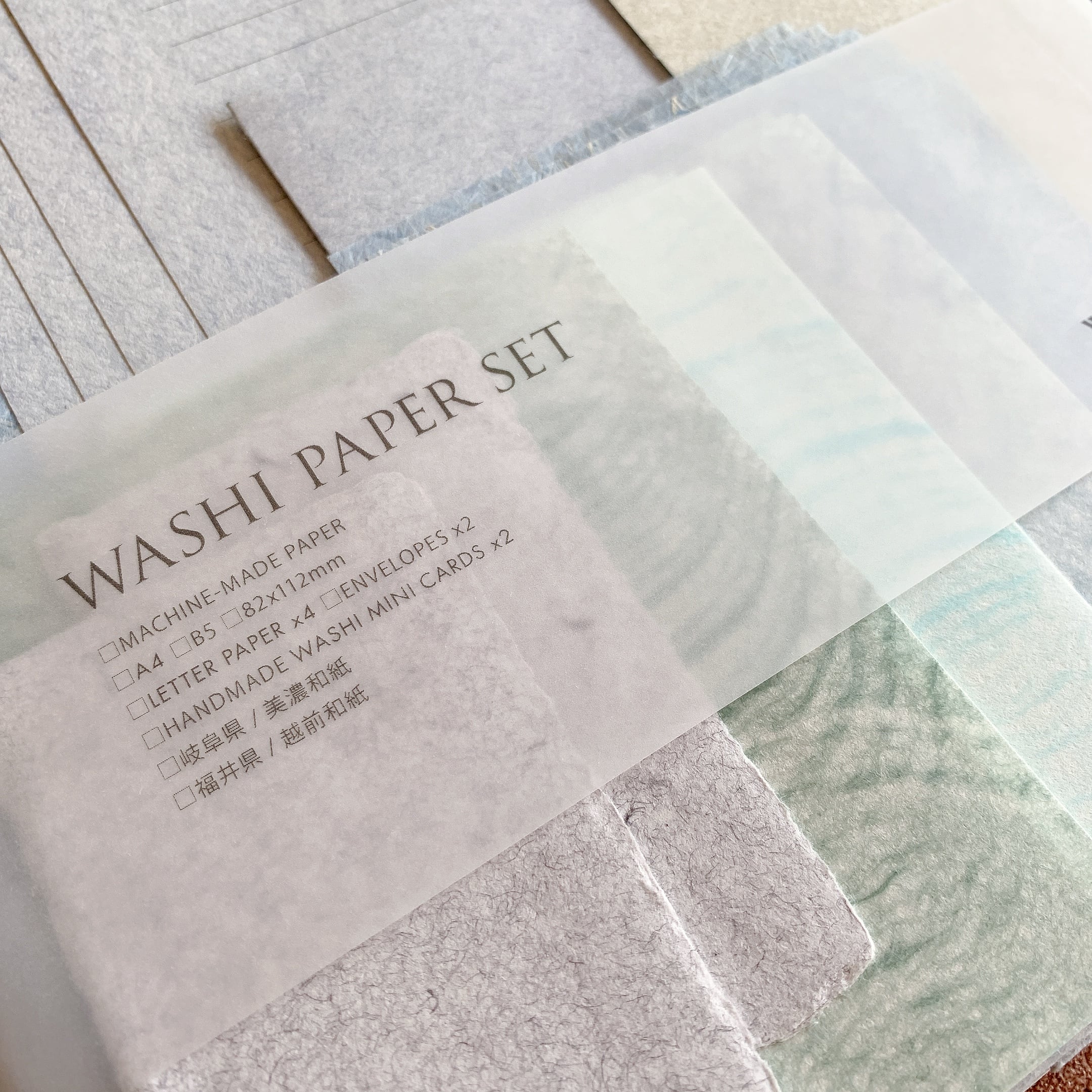 WASHI PAPER SET和紙アソートセット /BLUE | penpen bungu