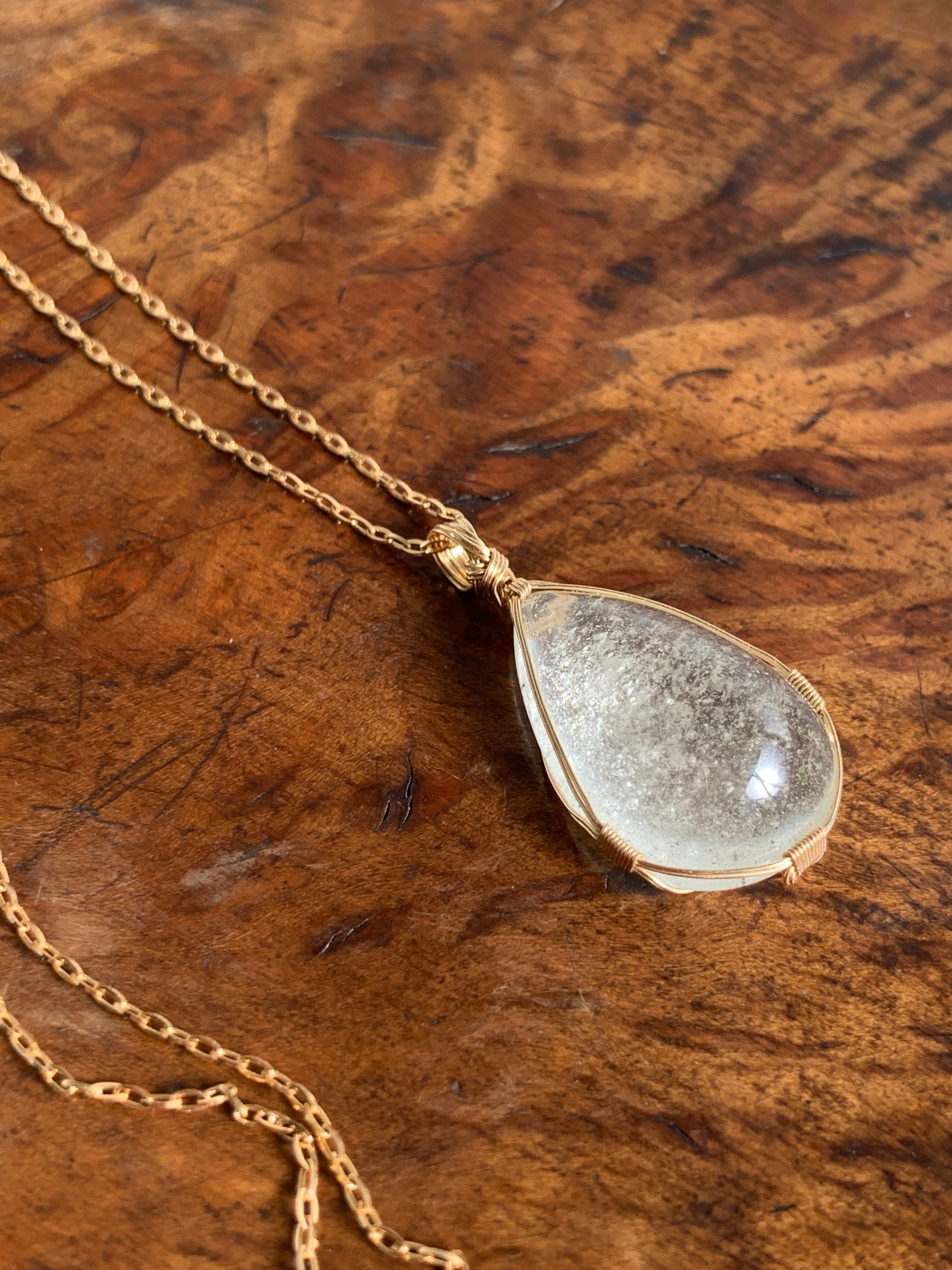 リビアングラス女神巻き®︎ペンダントトップ | komichi コミチの石