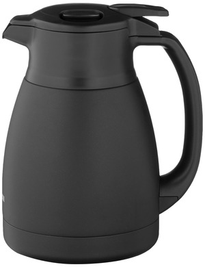 【数量限り】象印マホービン ステンレスポット 1.0L ポット 卓上 広口約6.5cm ステンレス真空2重まほうびん 保温・保冷 マットブラック SH-HC10-BM