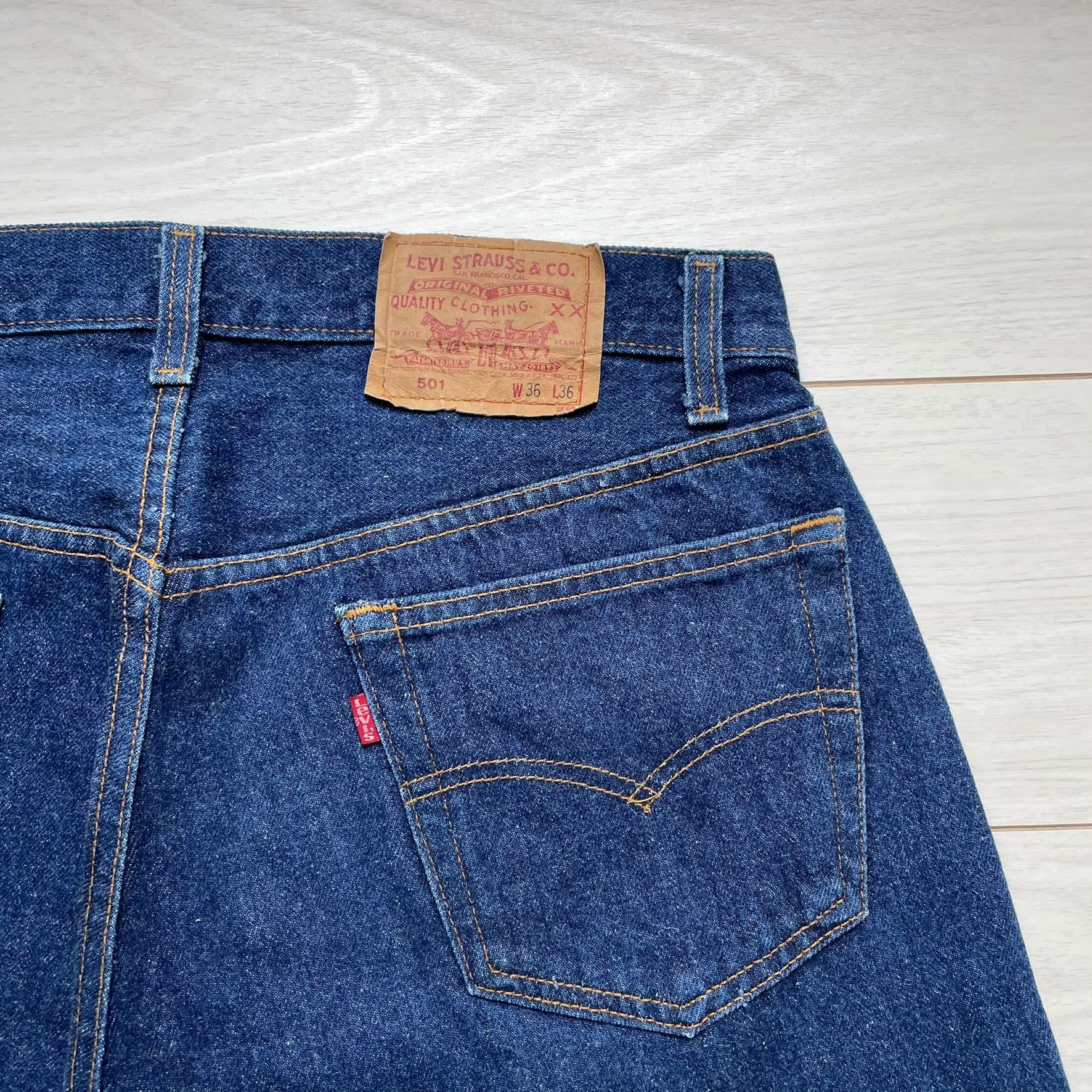 ■LEVI'S リーバイス 501■ホワイトデニム オリジナルフィット w36