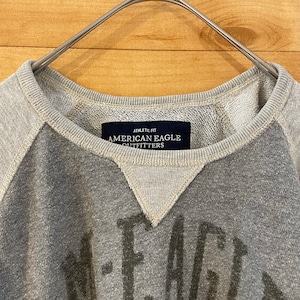 【AMERICAN EAGLE OUTFITTERS】ラグラン スウェット トレーナー アーチロゴ XL ビッグサイズ アメリカンイーグル US古着