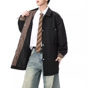 パッチポケット ヒップ丈 カジュアルコート af0374