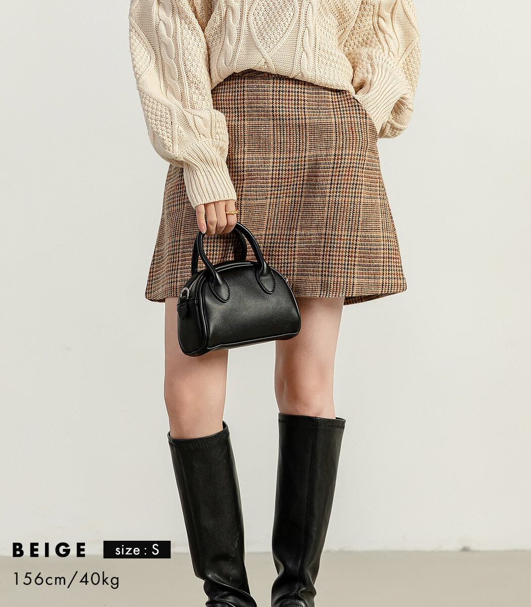 d.i.a. ミニスカート メール便】チェックミニタイトスカート／pants475 | DAY CLOSET