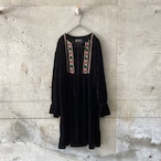 Black velour dress