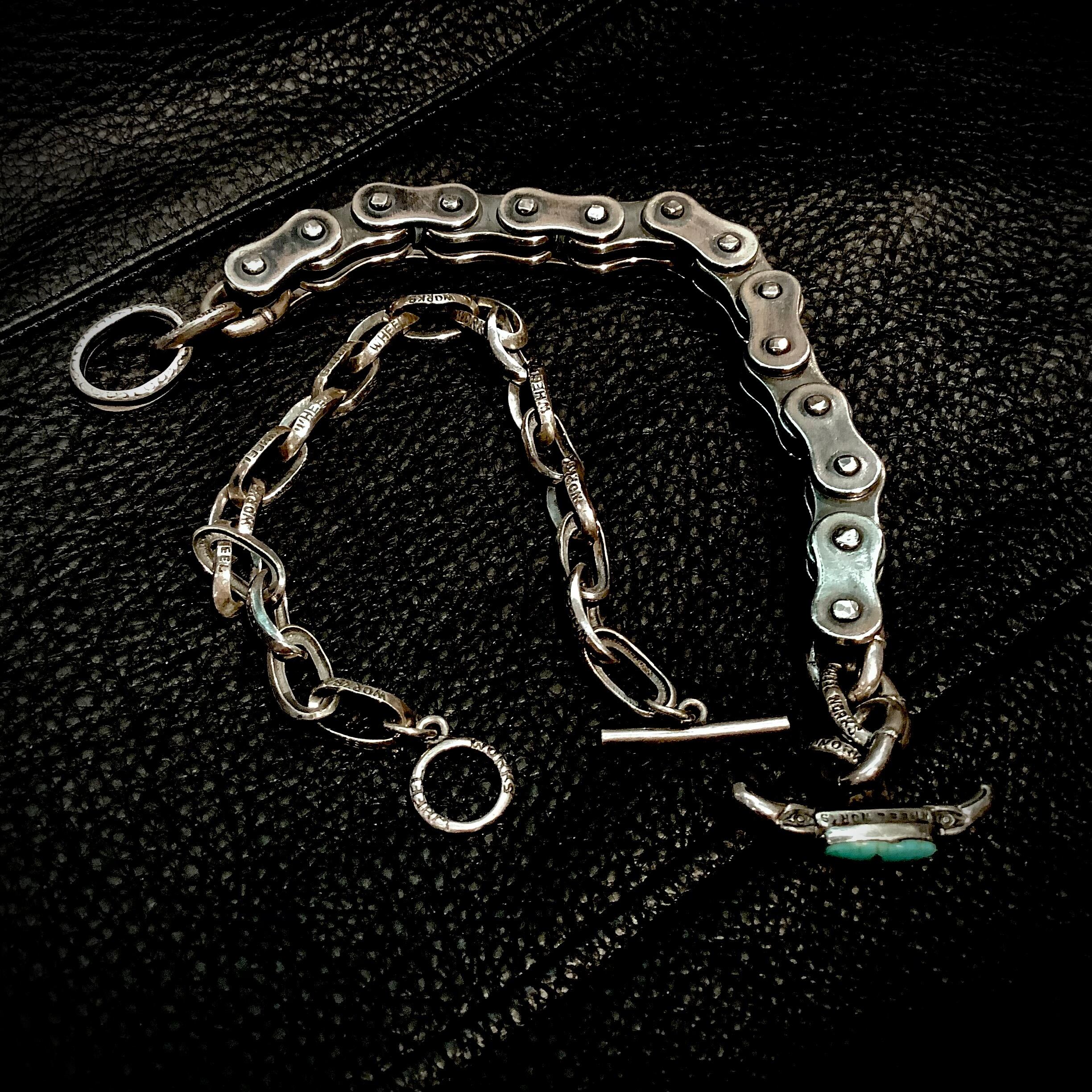 WHEEL WORKS ホイールワークス Oval Chain Bracelet T-Bar オーバル