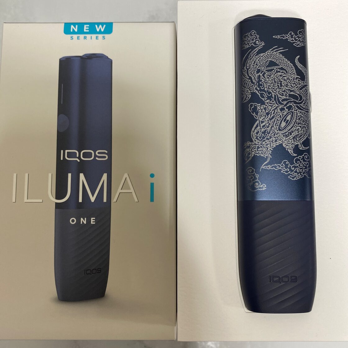 風神 雷神 龍 デザイン レーザー加工 iQOS ILUMA i ONE アイコス  