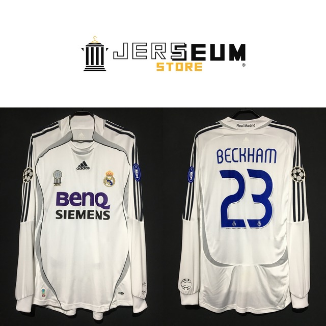 2006/07】 / Real Madrid C.F.（H） / Condition：Preowned / Grade：7 / Size：L /  No.23 BECKHAM / UCL | Jerseum Store