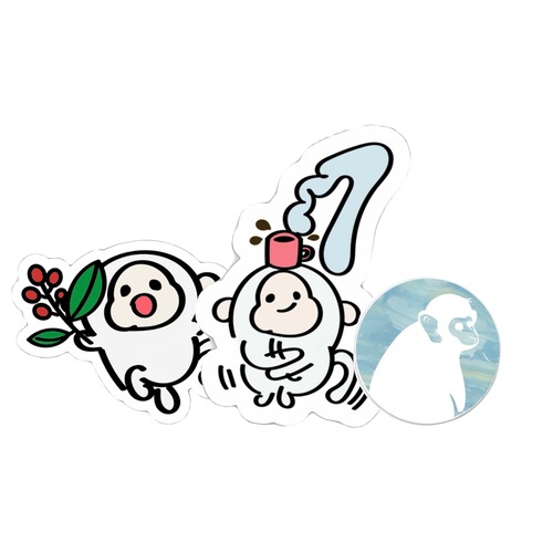 カフェ１周年記念ステッカー