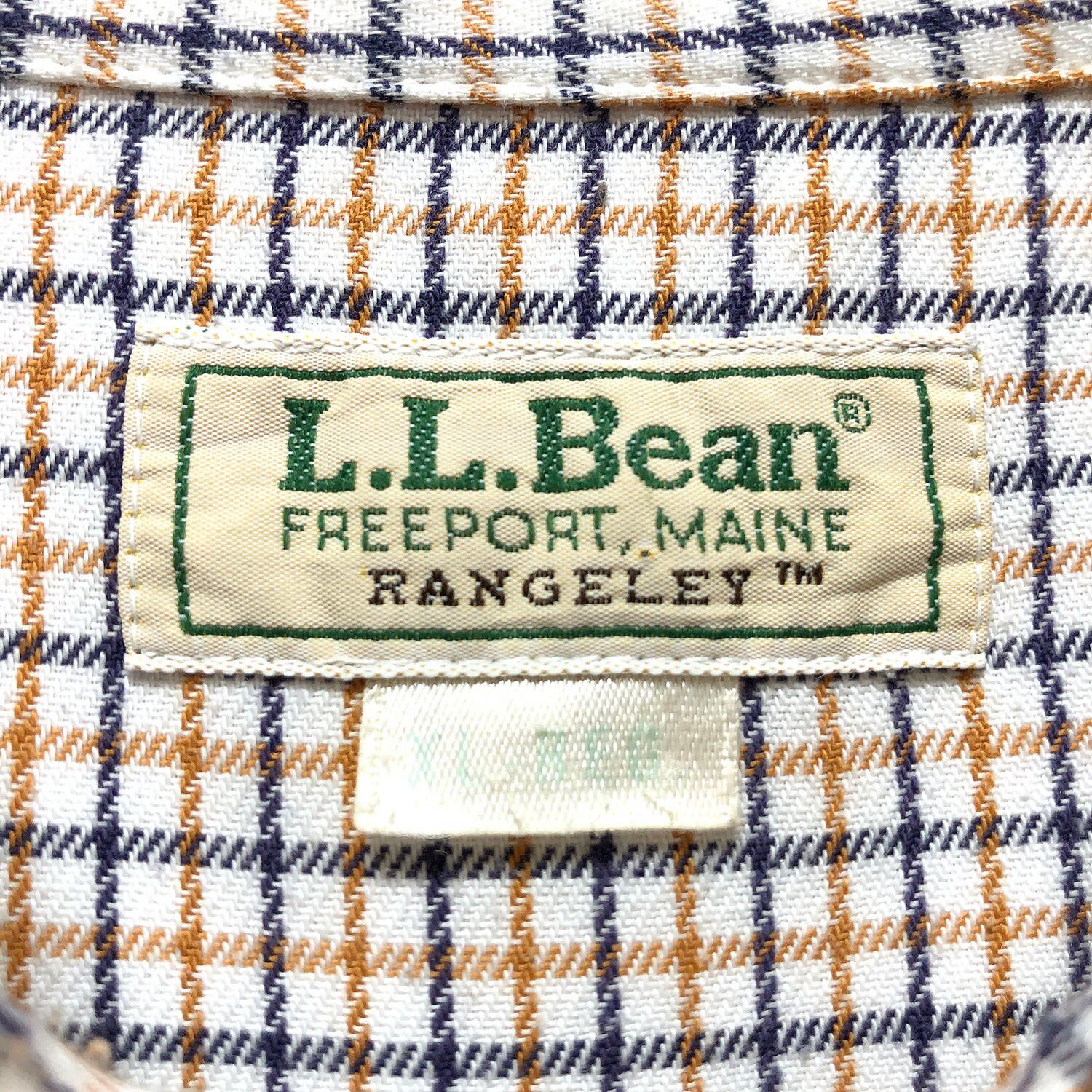 エルエルビーン L.L.Bean 長袖 ボタンダウンチェックシャツ メンズXL /eaa343533