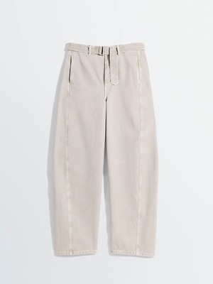LEMAIRE　TWISTED BELTED PANTS　MOONSTONE　PA326 LD1054