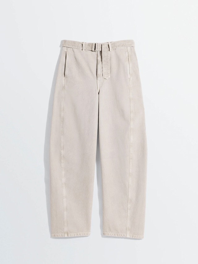 LEMAIRE　TWISTED BELTED PANTS　MOONSTONE　PA326 LD1054