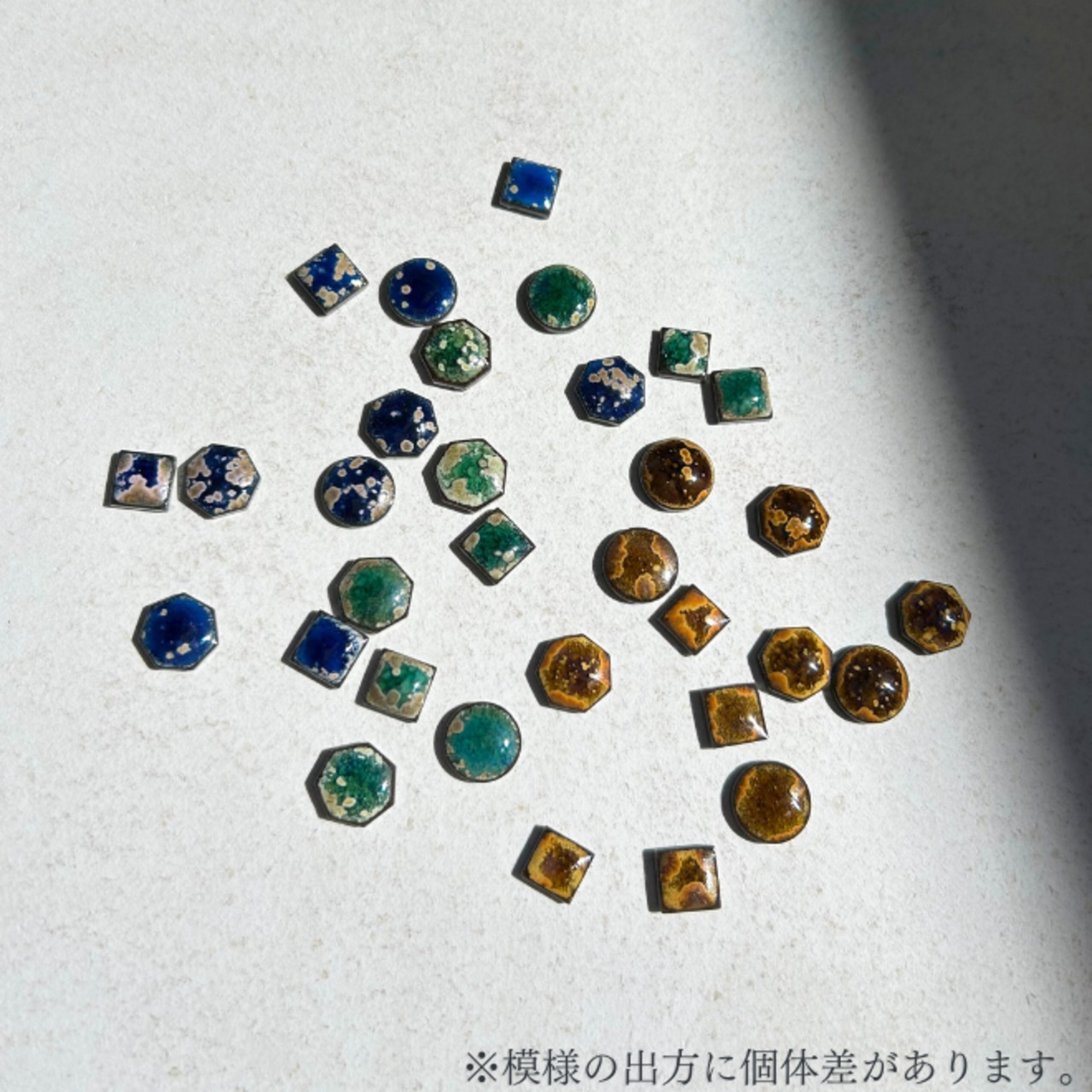 緑月　イロとカタチの選べる結晶ピアス・イヤリング