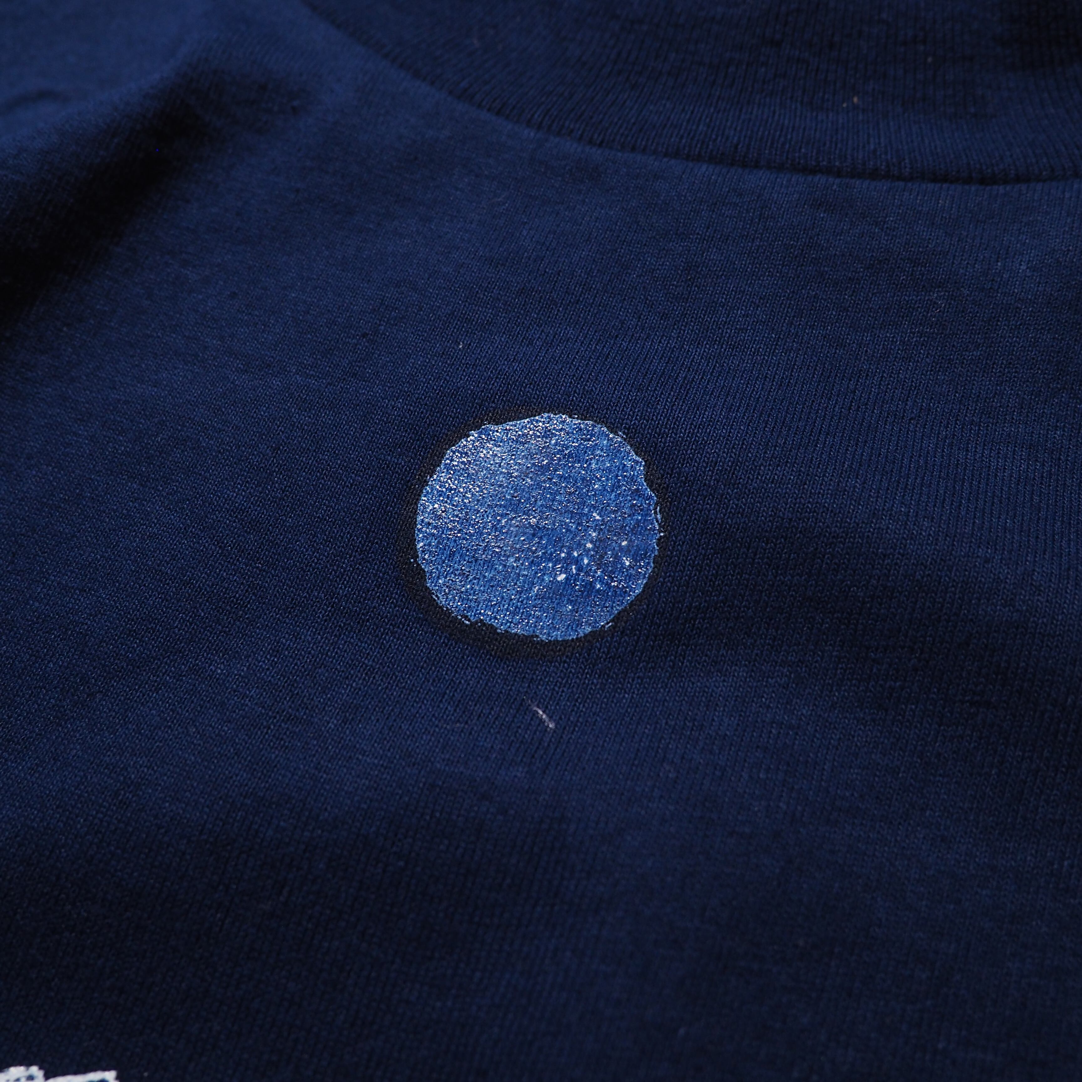 1996s ” Love fish ” printed vintage long sleeve mock neck Tee (made in Usa)