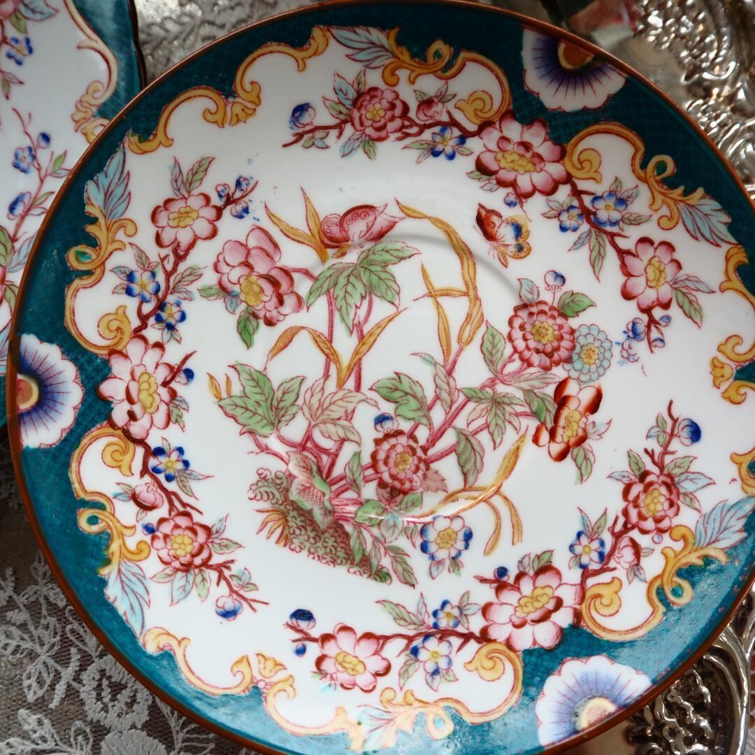 MINTON 1898-1938 サルグミンヌ 飾り皿 フランスアンティーク MINTON 1898-1938 サルグミンヌ 飾り皿 フランスアンティーク MINTON