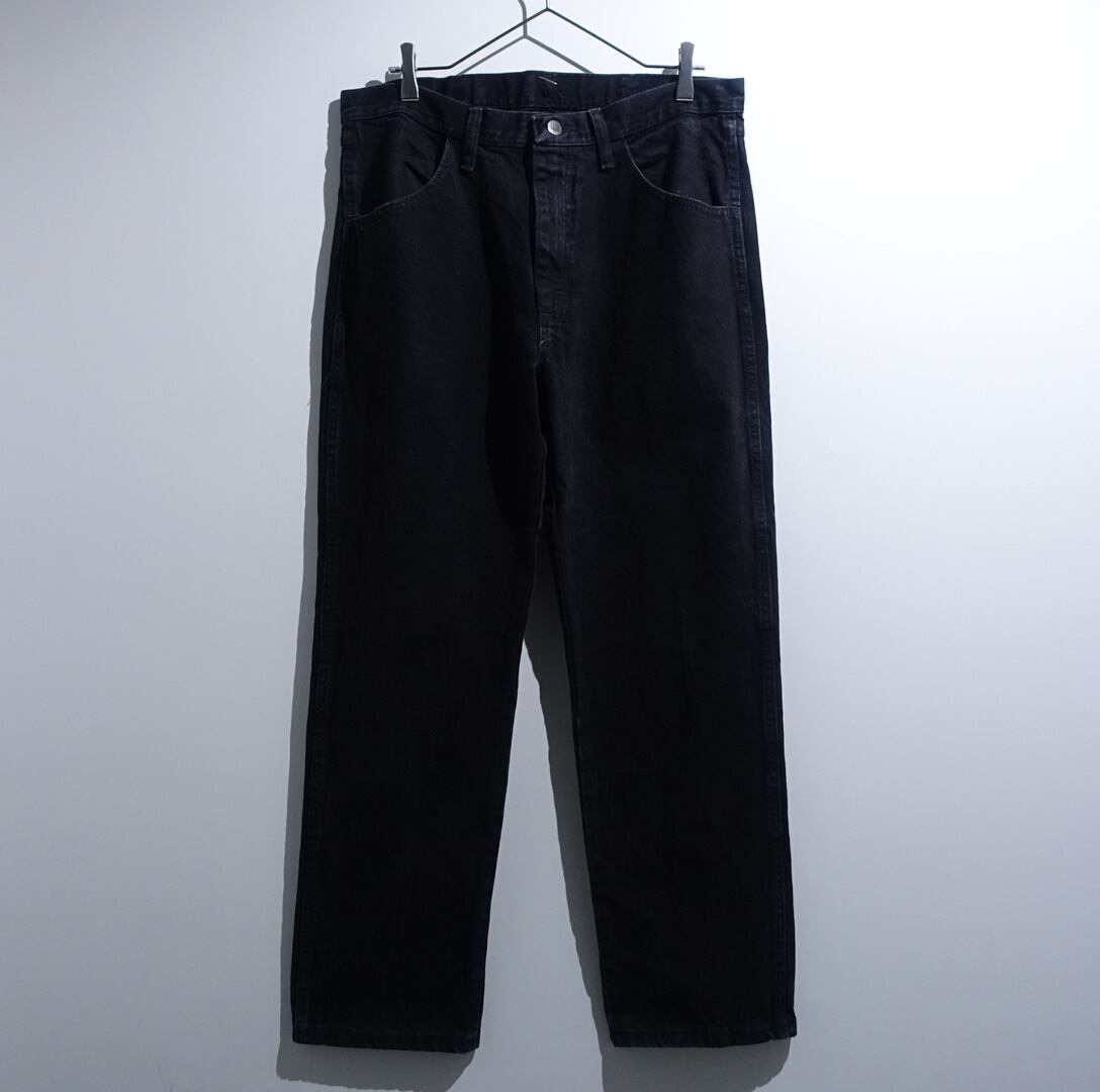 “RUSTLER” Black Wide Denim Pants