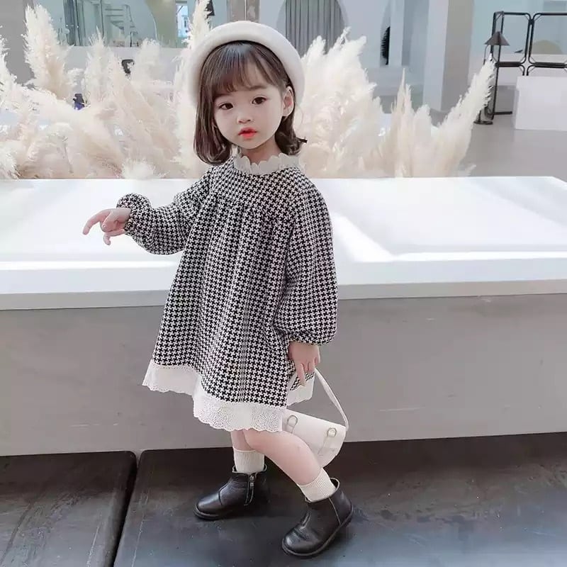 ☆送料無料☆ 女の子 ギンガムチェックレースワンピース 90cm〜130cm 秋 冬 韓国子供服 | LA PREFERENCE ☆送料無料☆ 女の子 ギンガムチェックレースワンピース 90cm〜130cm 秋 冬 韓国子供服 | LA PREFERENCE