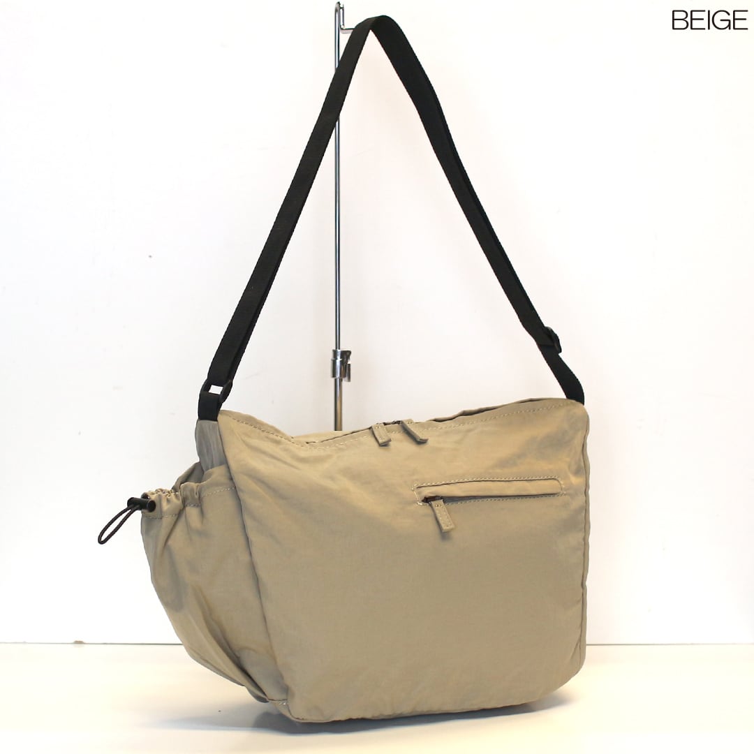 しわ加工ナイロンボトルポケット付きショルダー 【11-2130