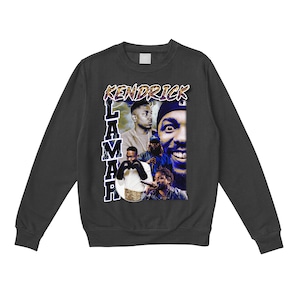 KENDRICK LAMAR.Crewneck sweat (black/white)